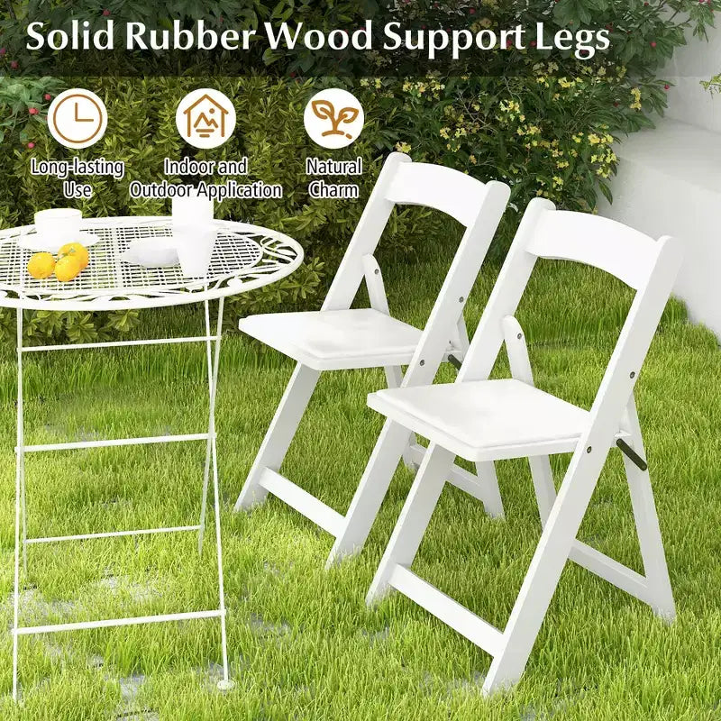Costway Lot de 12 chaises de salle à manger avec pieds en bois d'hévéa et assise rembourrée pour la maison, le bureau, les événements - Blanc