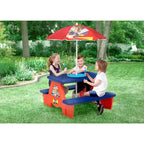 Table de pique-nique pour enfants Delta Children Pat Patrouille avec parasol