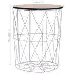 vidaXL Table basse Blanc 18,5