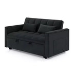 TUYOHW 55.43 Fauteuil-lit convertible, Canapé-lit pliant avec dossier réglable et lit gigogne, Canapés en velours pour salon et petit espace