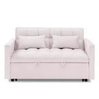 TUYOHW 55.43 Fauteuil-lit convertible, Canapé-lit pliant avec dossier réglable et lit gigogne, Canapés en velours pour salon et petit espace