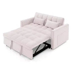 TUYOHW 55.43 Fauteuil-lit convertible, Canapé-lit pliant avec dossier réglable et lit gigogne, Canapés en velours pour salon et petit espace