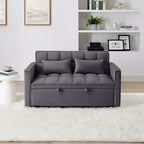 TUYOHW 55.43 Fauteuil-lit convertible, Canapé-lit pliant avec dossier réglable et lit gigogne, Canapés en velours pour salon et petit espace