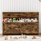 Banc de rangement en bois avec charnières de sécurité, grand banc à chaussures pour l'entrée, le salon et la chambre, montage facile