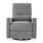 Canapé inclinable électrique Dyonery Power Swivel Rocker, petit canapé inclinable électrique avec ports USB et Type-C, fauteuil de crèche planeur avec support lombaire
