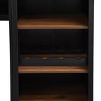 Meuble TV mural avec pont pour téléviseur de 70 pouces, grand meuble console multimédia du milieu du siècle avec bibliothèque et étagères réglables