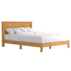 Lit plateforme moderne Galano avec tête de lit à lattes 66,1 L 85,6 P 40,2 H