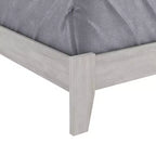 Lit plateforme moderne Galano avec tête de lit à lattes 66,1 L 85,6 P 40,2 H