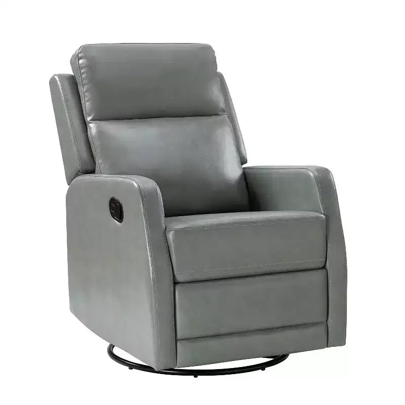 Coral Swivel Recliner with Metal Base|ARTFUL LIVING DESIGNS