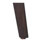 Table d'appoint ronde Homy Casa en bois d'acacia massif, petite table d'appoint, brun foncé