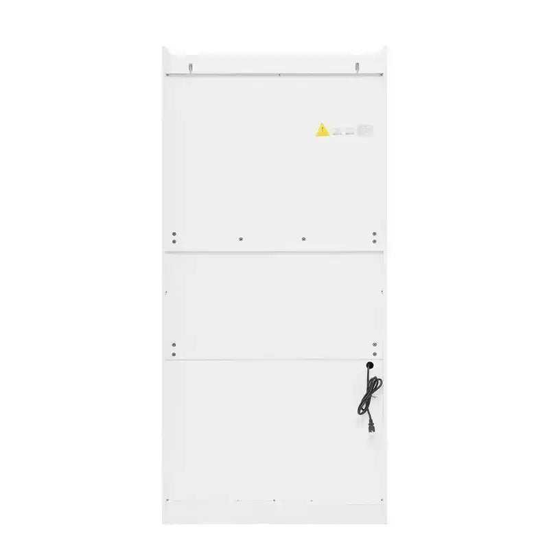 Whisen 78, Meuble de rangement de cuisine autoportant, Armoire haute avec étagères réglables, 3 tiroirs