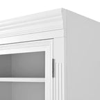 Whisen 78, Meuble de rangement de cuisine autoportant, Armoire haute avec étagères réglables, 3 tiroirs
