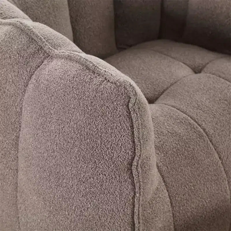 Fauteuil poire avec pouf, canapé moderne en chenille, pouf doux avec repose-pieds pour salon, chambre à coucher, appartement, dortoir.