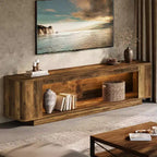 Meuble TV Lantine 70.9", console multimédia pour téléviseurs 65/70/75/80 pouces, meuble de télévision pour salon