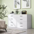Costway Lot de 2 commodes de rangement empilables à 2 tiroirs avec dispositif anti-basculement