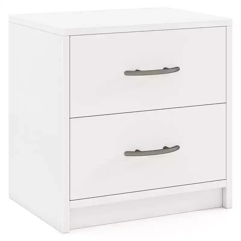 Costway Table de Chevet Moderne à 2 Tiroirs avec Rangement pour Salon Chambre à Coucher