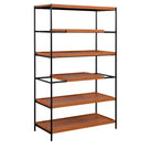Bibliothèque GDFStudio Bryn 70" (178 cm) moderne 6 étagères en chêne miel