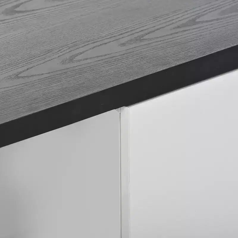 Meuble TV moderne pour téléviseurs de 80 pouces, meuble de rangement TV en bois avec 3 tiroirs, meuble TV/console multimédia avec pieds réglables et étagère ouverte