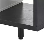 Meuble TV moderne pour téléviseurs de 80 pouces, meuble de rangement TV en bois avec 3 tiroirs, meuble TV/console multimédia avec pieds réglables et étagère ouverte