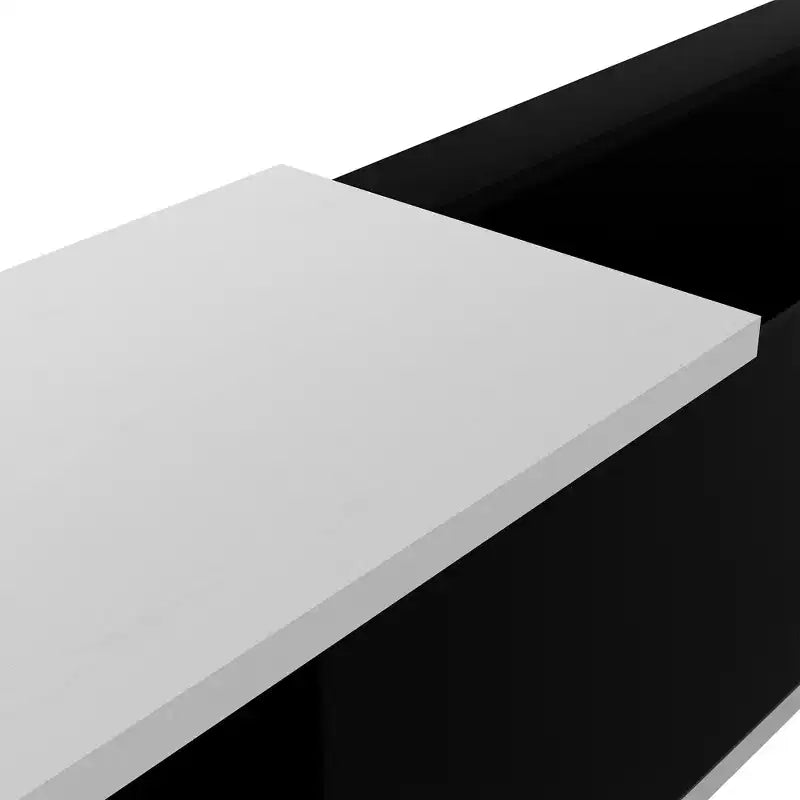 Meuble TV moderne pour téléviseurs de 80 pouces, meuble de rangement TV en bois avec 3 tiroirs, meuble TV/console multimédia avec pieds réglables et étagère ouverte