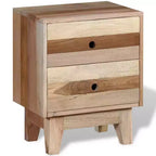 vidaXL Table de chevet en bois de récupération massif