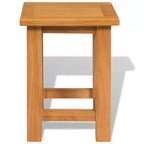 vidaXL Tables d'appoint 2 pcs 27x24x37 cm Bois de chêne massif