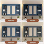 Whisen 47 Armoire de toilette à miroir, armoire à pharmacie murale avec étagère réglable