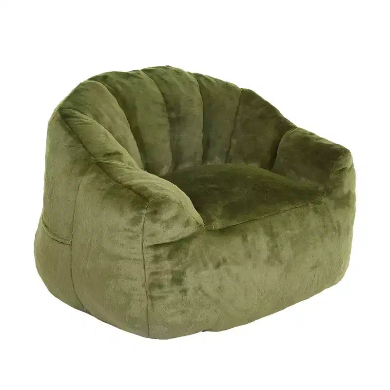 TUYOHW Fauteuil poire avec accoudoirs, chaise longue remplie de mousse à mémoire de forme haute densité, grand canapé paresseux pour adultes salon, housse amovible et lavable