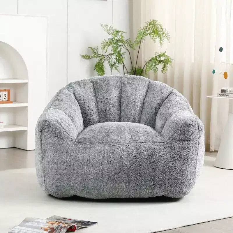 TUYOHW Fauteuil poire avec accoudoirs, chaise longue remplie de mousse à mémoire de forme haute densité, grand canapé paresseux pour adultes salon, housse amovible et lavable