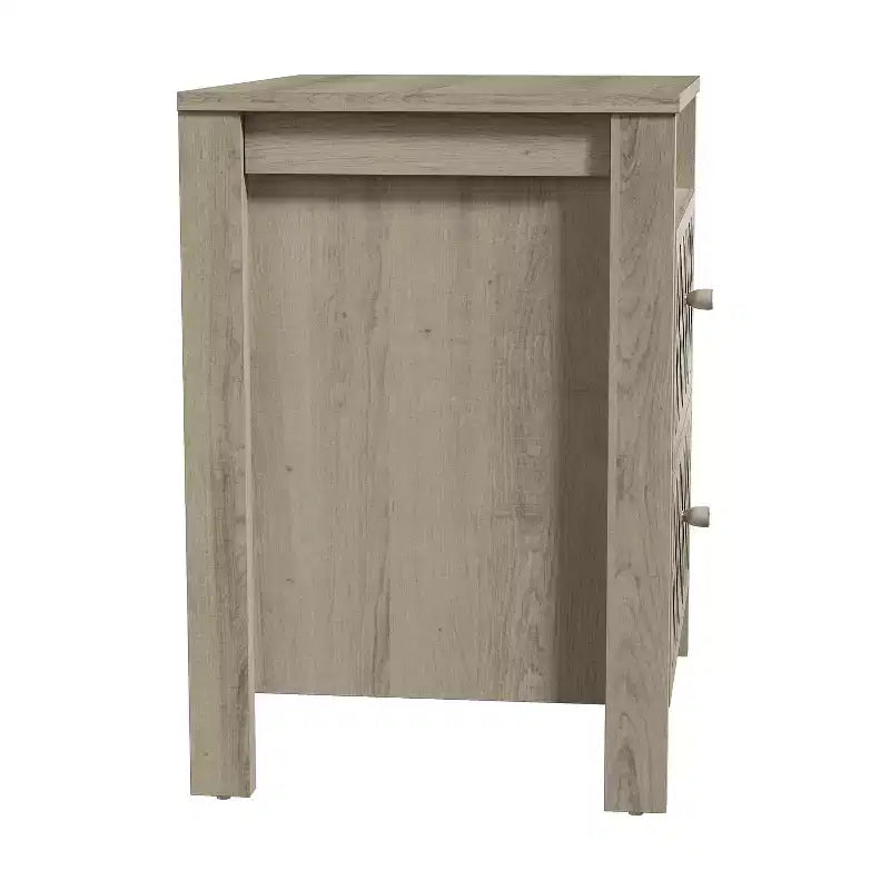 Tables de chevet Galano Modernes à 2 tiroirs avec rangement ouvert 53 cm L 40 cm P 57,6 cm H