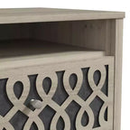 Tables de chevet Galano Modernes à 2 tiroirs avec rangement ouvert 53 cm L 40 cm P 57,6 cm H