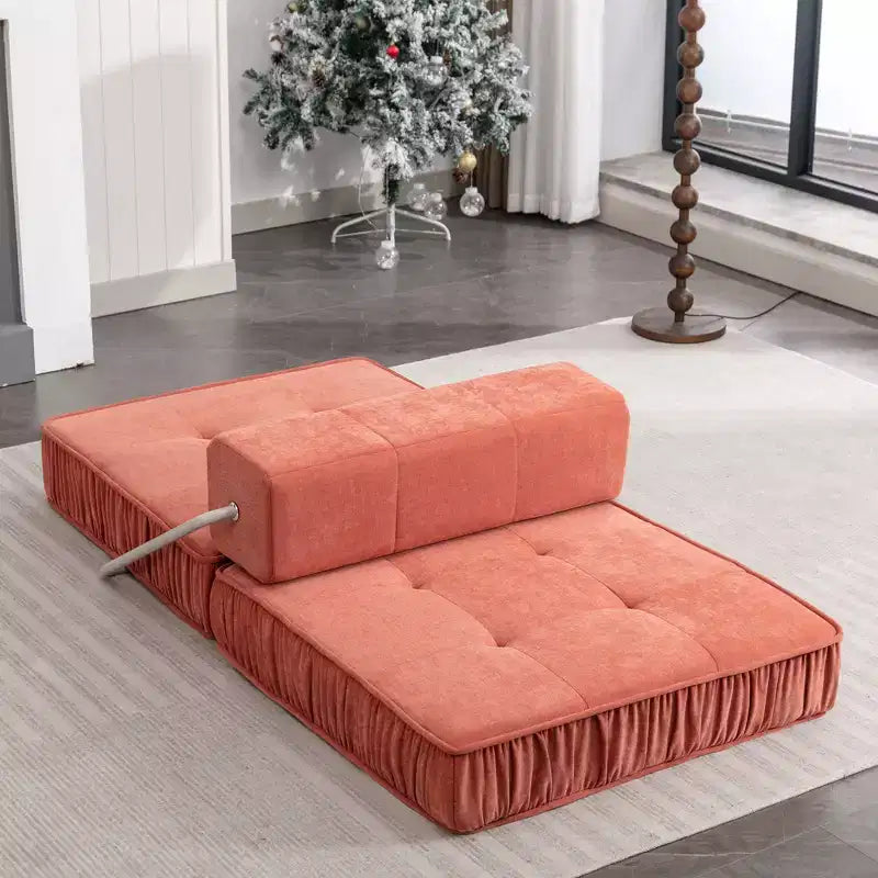 Canapé pliant, canapé-lit et matelas de sol convertibles, lit compact avec dossier amovible