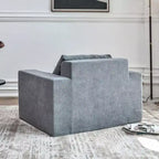 Fauteuil poire Okak, grand fauteuil canapé paresseux avec mousse haute densité et oreiller pour adultes, fauteuil de salon moderne pour le salon