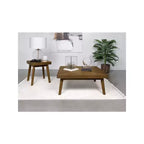 Coaster, Ensemble table basse et table d'appoint carrées 2 pièces Westerly