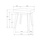 Coaster, Ensemble table basse et table d'appoint carrées 2 pièces Westerly