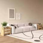Tables de chevet en rotin (lot de 2), tables d'appoint avec 2 tiroirs de rangement, tables d'appoint bohèmes pour chambre à coucher, salon, bureau