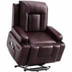 Fauteuil inclinable électrique grand format, fauteuil de cinéma maison avec soutien lombaire, dossier et repose-jambes réglables, fauteuil inclinable électrique pour personnes âgées pour le salon