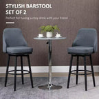 Tabourets de bar modernes, lot de 2 chaises de cuisine pivotantes