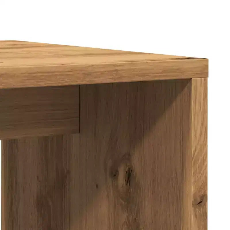 vidaXL Table basse Chêne fumé Bois d'ingénierie Moyen Élégant