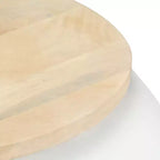 vidaXL Table basse Table d'appoint en forme de bol avec base en acier Bois massif de récupération