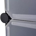 vidaXL Meuble à chaussures modulable blanc/noir étagère 10 compartiments