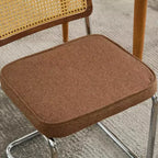 TUYOHW Lot de 2 chaises de salle à manger modernes, chaises de salle à manger en lin doux, chaises d'appoint robustes avec base chromée en acier inoxydable et dossier en rotin, capacité de 163 kg