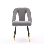 TUYOHW Lot de 2 chaises de salle à manger contemporaines, chaises d'appoint élégantes pour salle à manger, chaises d'appoint chics avec dossier clouté pour cuisine, décoration intérieure