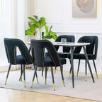 TUYOHW Lot de 2 chaises de salle à manger contemporaines, chaises d'appoint élégantes pour salle à manger, chaises d'appoint chics avec dossier clouté pour cuisine, décoration intérieure