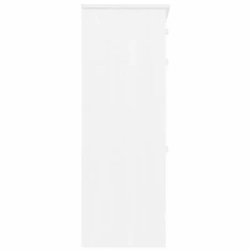 vidaXL Armoire à chaussures Blanc Bois de pin massif 77 cm x 35 cm x 96 cm