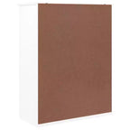 vidaXL Armoire à chaussures Blanc Bois de pin massif 77 cm x 35 cm x 96 cm