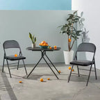 TUYOHW 18 Chaises pliantes de salle à manger, lot de 2/4, chaises d'appoint en cuir imperméable pour cuisine et salle à manger, pieds en métal robustes avec capacité de 159 kg
