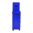 Servante d'atelier à roulettes, Meuble de rangement à outils verrouillable à 5 tiroirs avec 4 roues, Organisateur de coffre à outils avec système de verrouillage sécurisé, Boîte à outils de rangement détachable 2 en 1