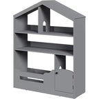 Étagère à Livres et Organisateur de Rangement de Jouets pour Enfants à 3 Niveaux avec Lumière à Détecteur de Mouvement C Porte-Livres en Bois pour Salles de Jeux, Salles de Classe et Chambres à Coucher
