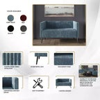 Causeuse en velours ChaletPosh